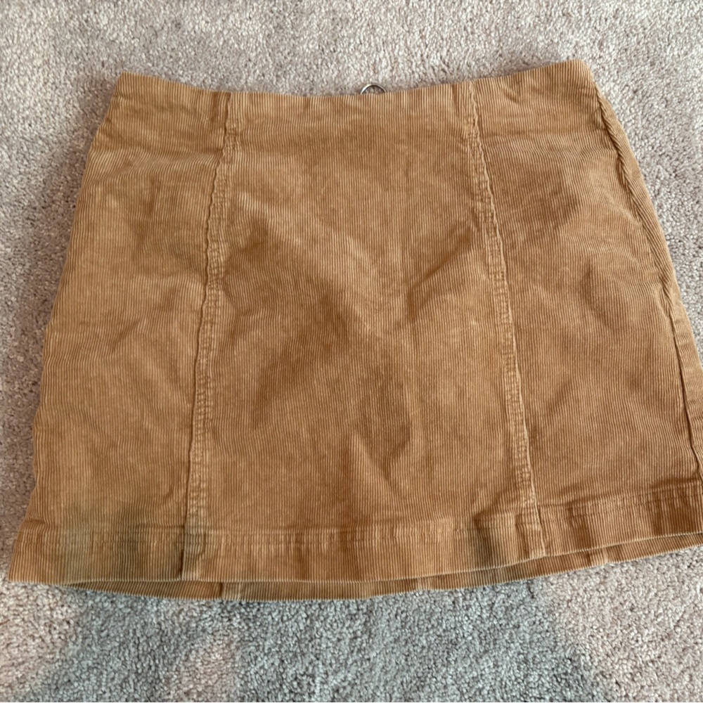 Brown Corduroy Skirt
